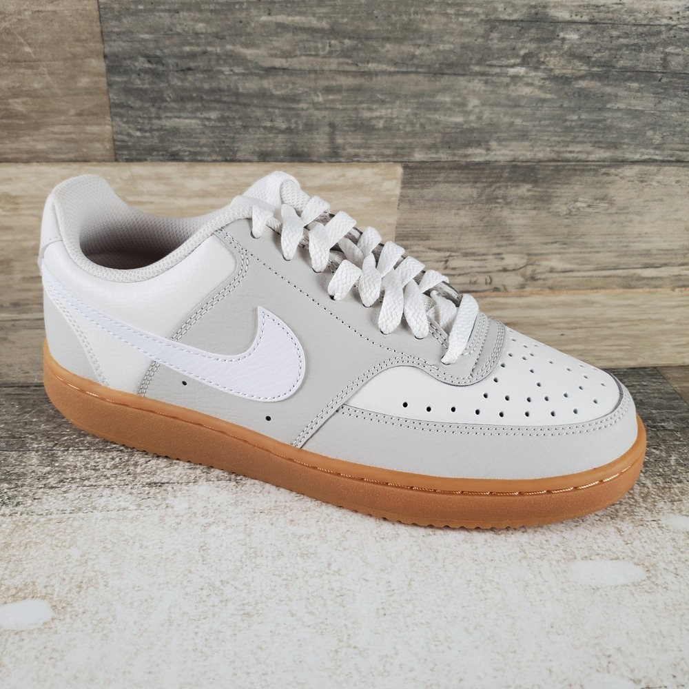 Nike Court Vision Low Womens Shoes Sz 9 Light Bone White Phantom Lace Up